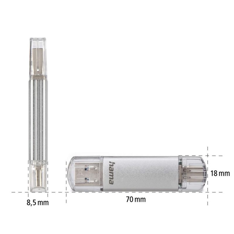 HAMA Флаш памет "C-Laeta" Тип USB-C/USB 3.0, 256 GB, 70MB/s - Image 5