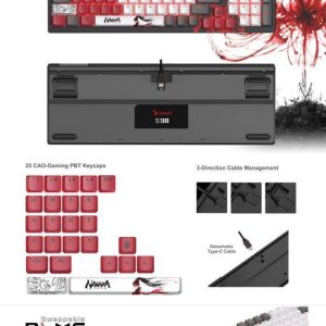 Геймърска механична клавиатура A4tech Bloody S98 Naraka, RGB, Черен - Image 5