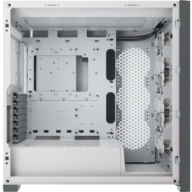 Кутия Corsair iCUE 5000X RGB Mid Tower, Tempered Glass, Бяла - Image 8