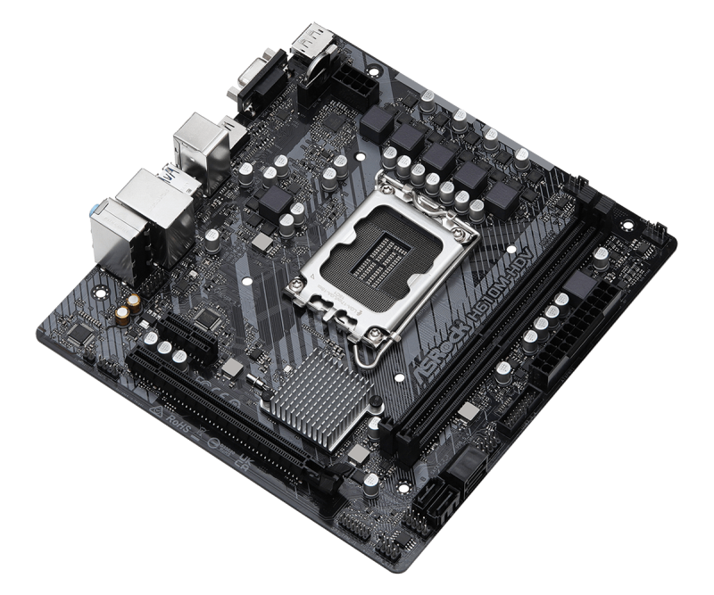 Дънна платка ASRock H610M-HDV, LGA1700, mATX - Image 2