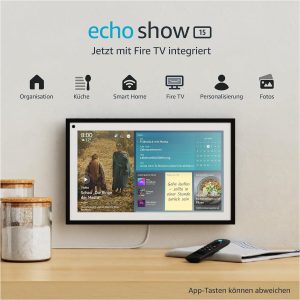 Смарт тонколона Amazon Echo Show 15, Сензорен екран, Fire TV, Черна - Image 2