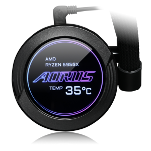 Охладител за процесор Gigabyte AORUS WATERFORCE X 360, LCD Display, RGB - Image 4
