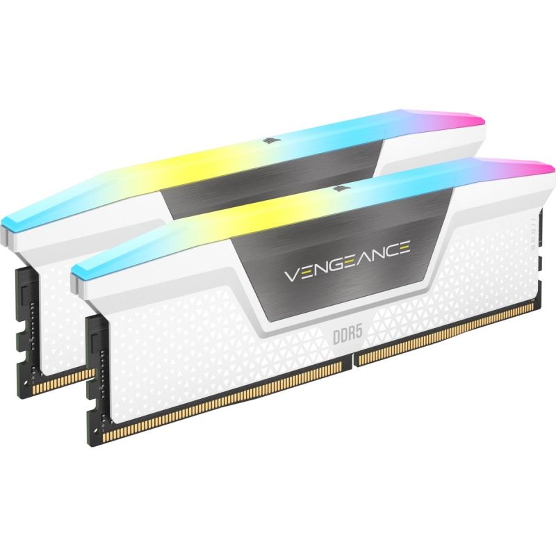 Памет Corsair Vengeance White RGB 32GB(2x16GB) DDR5 5200MHz CMH32GX5M2B5200C40W - Image 2