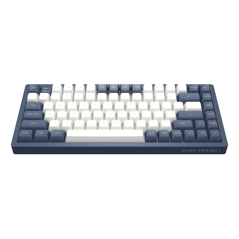 Геймърскa механична клавиатура Dark Project KD83A Ivory/Navy Blue RGB 75% - G3MS Sapphire Switches, PBT - Image 2