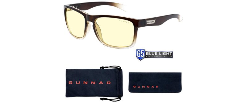Компютърни  очила GUNNAR Intercept Latte Fade, Amber, Кафяв - Image 4