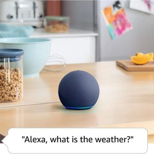 Преносима смарт тонколона Amazon Echo Dot 5, Гласов асистент, Alexa, Тъмносиня - Image 4