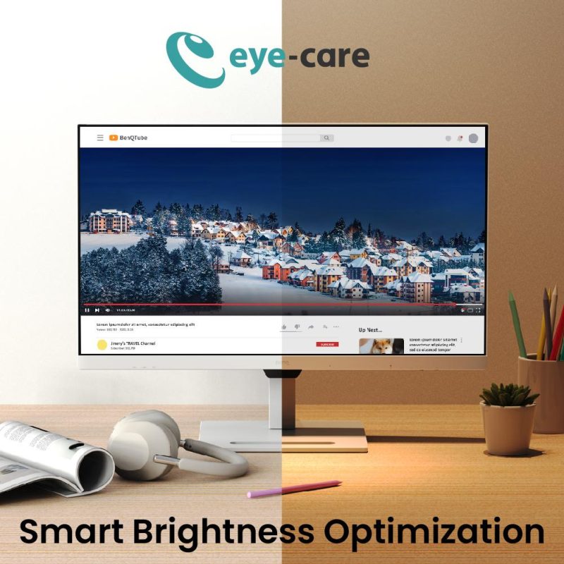 Монитор BenQ GW3290QT, IPS, 31.5 inch, Wide, QHD, DP, HDMI, USB, Бял - Image 9