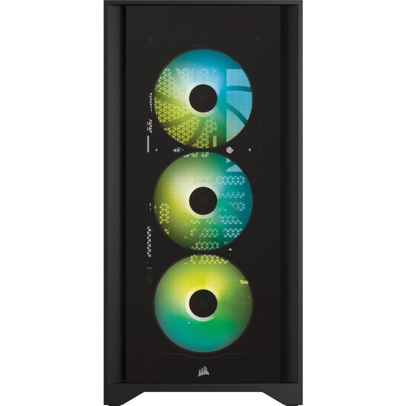 Кутия Corsair iCUE 4000X RGB Mid Tower, Tempered Glass, Черна - Image 2