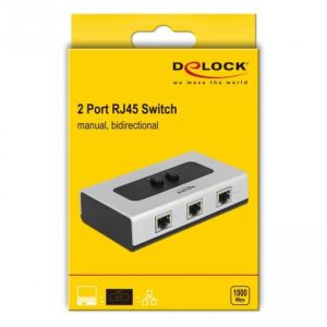 Превключвател Delock, Ръчен, 2 x RJ45 порта, 10 Gbps - Image 3