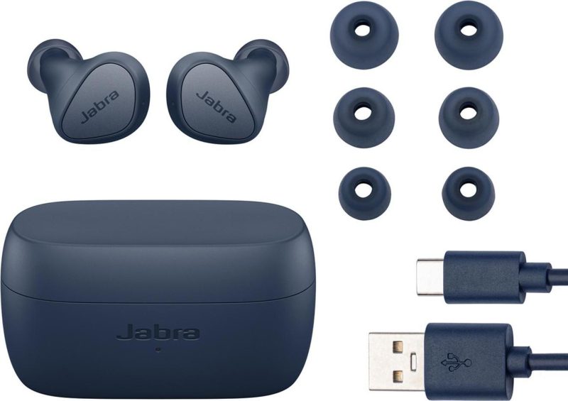 Блутут слушалки Jabra Elite 4, Navy - Image 4