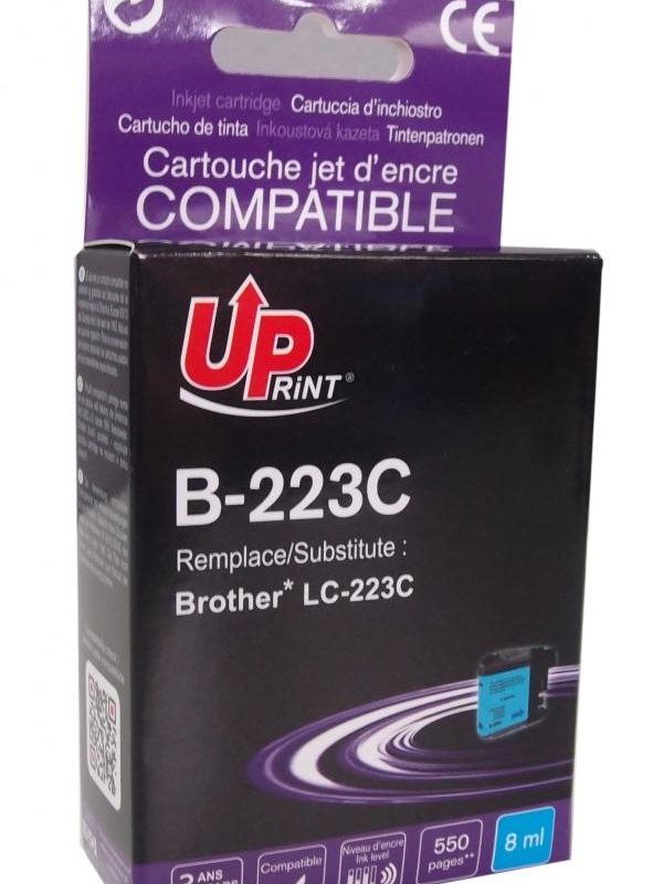 Мастилница UPRINT LC223 BROTHER, Cyan
