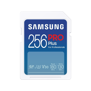 Карта памет Samsung PRO Plus, SD Card, 256GB, Бяла