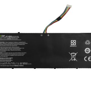 Батерия за лаптоп GREEN CELL, ACER AC14B3K AC14B8K Aspire 5 A515 A517 R15 R5-571T LiIPo 15,2V 2100mAh - Image 2
