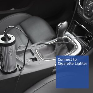 Инвертор Ewent EM3995, DC/AC 12V/230V, 150W, USB 2.1 A, Сребрист - Image 3