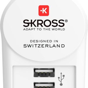 Адаптер-зарядно SKROSS Euro USB Charger 1.302421, 2 x USB-A, 2.4A - Image 2