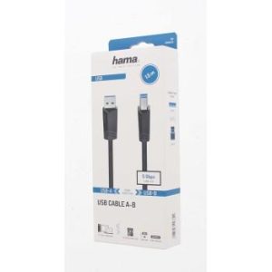 Кабел HAMA USB 3.0 -A мъжко -B мъжко, 1.5 м, 1 звезда - Image 2