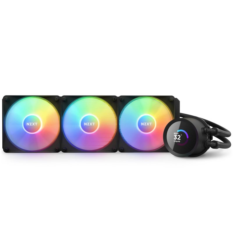 Охладител за процесор NZXT Kraken 360 RGB Black, LCD Display - Image 3