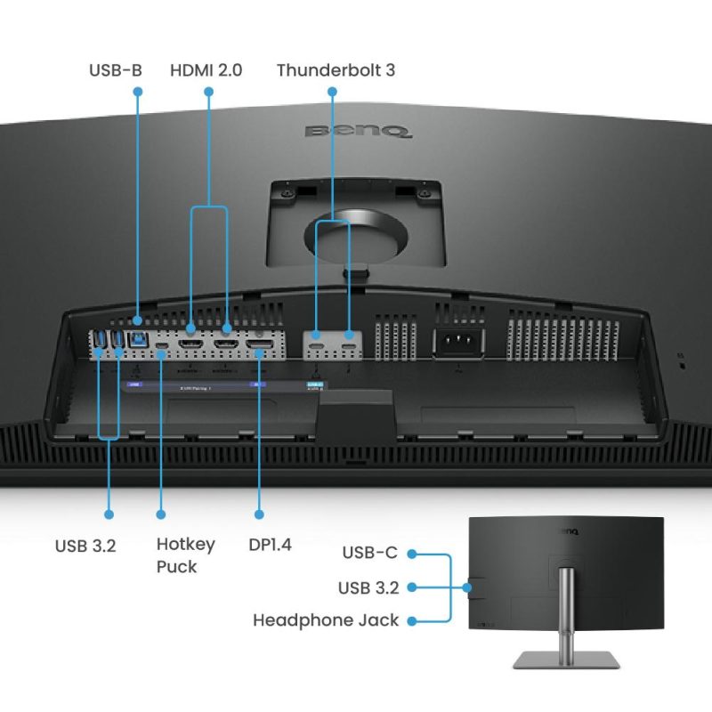 Монитор BenQ PD3225U, 32", Wide IPS, 4K, HDMI, DP, Thunderbolt 3, USB 3.1 Hub, HDR10 - Image 7