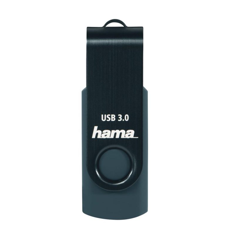 USB памет HAMA Rotate, 64GB, USB 3.0 70 MB/s, Петролно синьо - Image 2