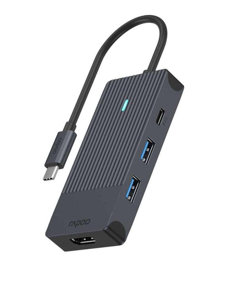 USB-C Хъб, 4 порта, RAPOO-11409 - Image 4
