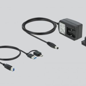 Докинг станция Delock, За MacBook, HDMI Full-HD, USB 3.2, LAN, Audio, Черен/Бял - Image 6