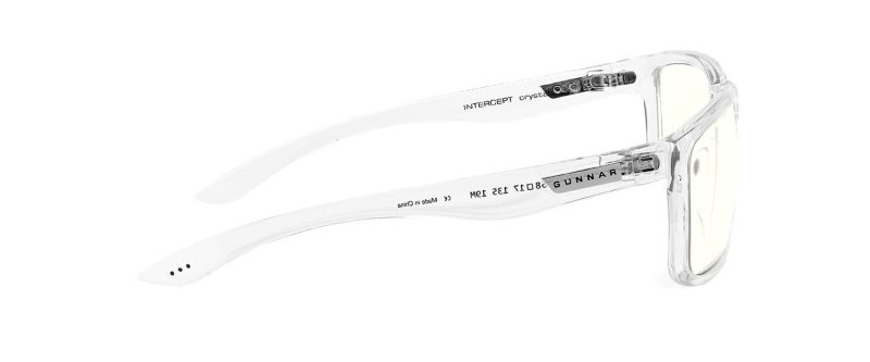 Компютърни очила GUNNAR Intercept Crystal, Clear, Бял - Image 3