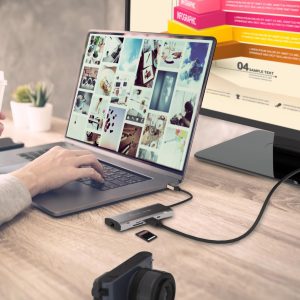Докинг станция j5create Mini Dock JCD393, USB-C, USB, HDMI, Ethernet, SD, microSD - Image 5