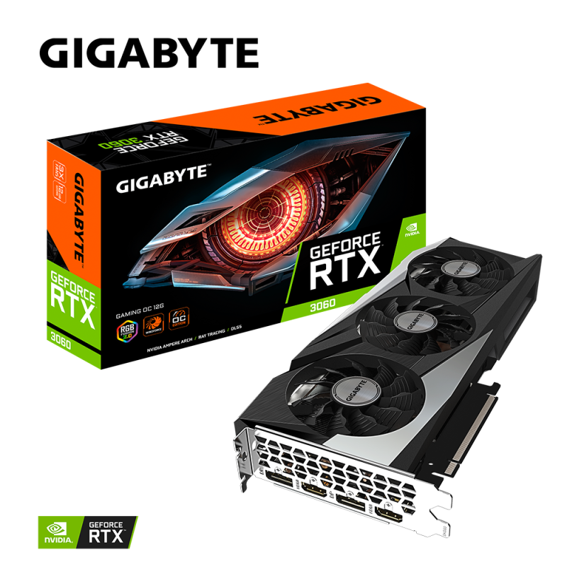 Видео карта GIGABYTE RTX 3060 GAMING OC 12GB GDDR6 - Image 8