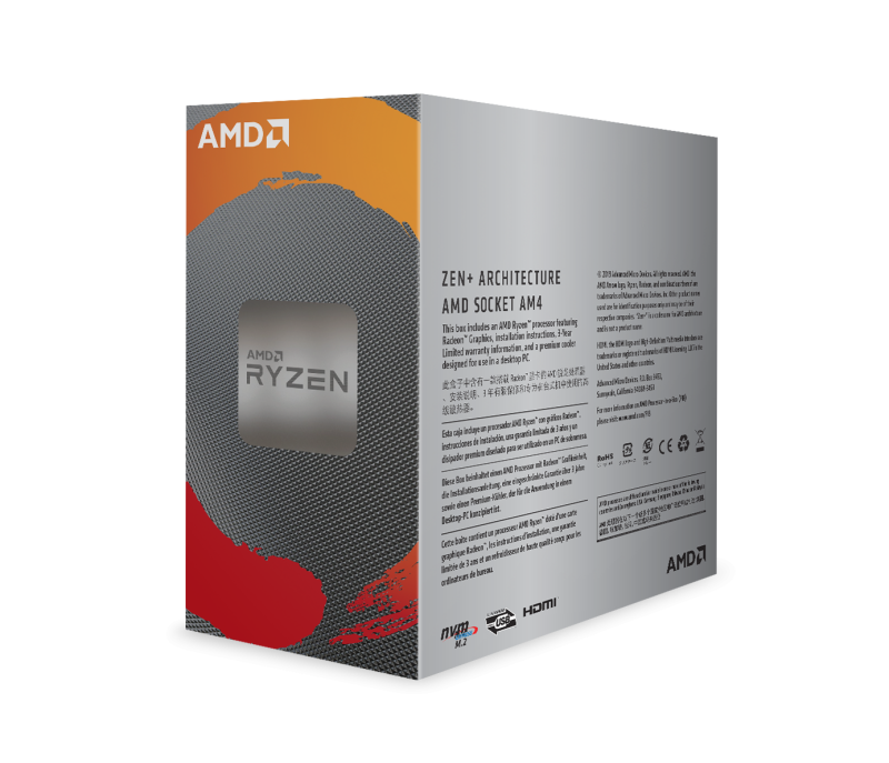 Процесор AMD RYZEN 3 3200G, 4-Core, 3.6 GHz, 6MB, 65W, AM4, BOX - Image 3