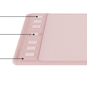 Графичен таблет HUION Inspiroy 2 S, 5080 LPI, Розов - Image 5