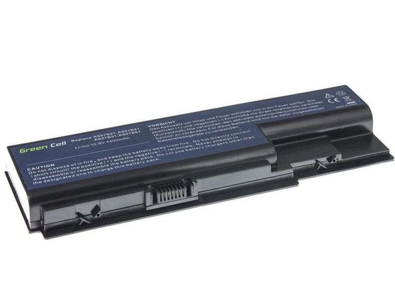 Батерия  за лаптоп GREEN CELL, Acer Aspire 7720 7535 6930 5920 5739 5720 5520 5315 5220 AS07B41, 11.1V, 4400mAh - Image 2
