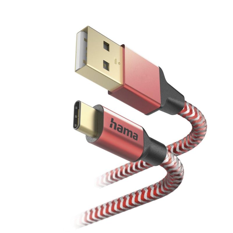 Кабел за зареждане "Reflective" USB-A - USB-C, 201559 - Image 2