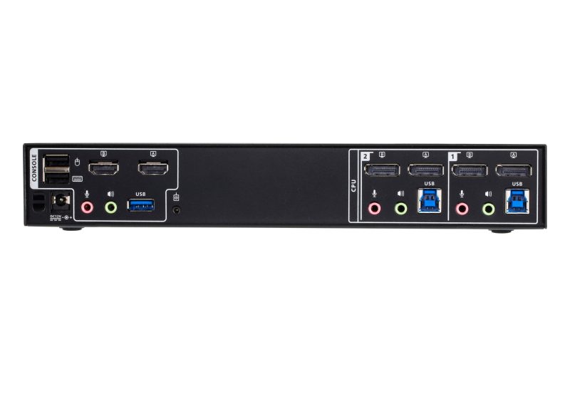 KVM превключвател, ATEN CM1942, 2-портов, USB, HDMI, DisplayPort, Mini-Matrix Boundless - Image 3