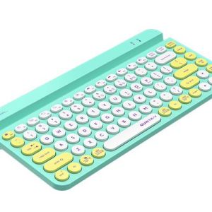 Безжична клавиатура A4tech Fstyler FBK30, Bluetooth, 2.4G, Стойка за телефон, Кирилизирана, Авокадо - Image 2