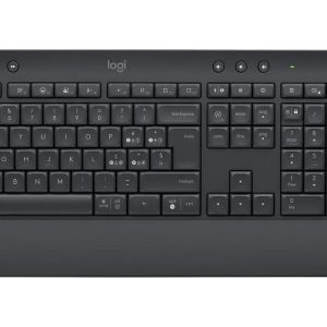 Kомплект безжични клавиатура с мишка Logitech MK650, Черен
