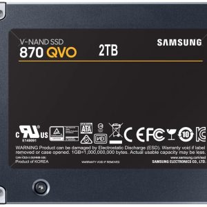 SSD SAMSUNG 870 QVO, 2TB, SATA III, 2.5 inch, MZ-77Q2T0BW - Image 2