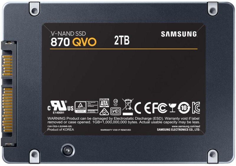 SSD SAMSUNG 870 QVO, 2TB, SATA III, 2.5 inch, MZ-77Q2T0BW - Image 2
