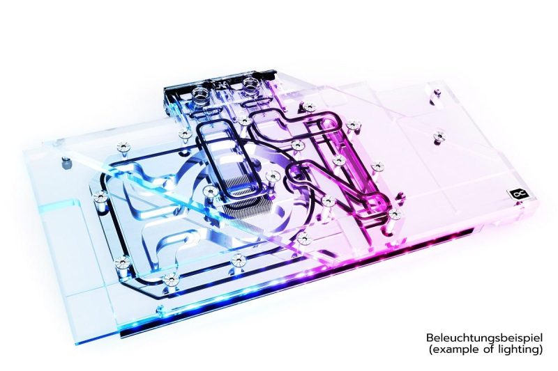 Воден блок за видео карта Alphacool Eisblock Aurora Acryl GPX-A Radeon RX 6800/6800XT Strix/TUF with Backplate - Image 2