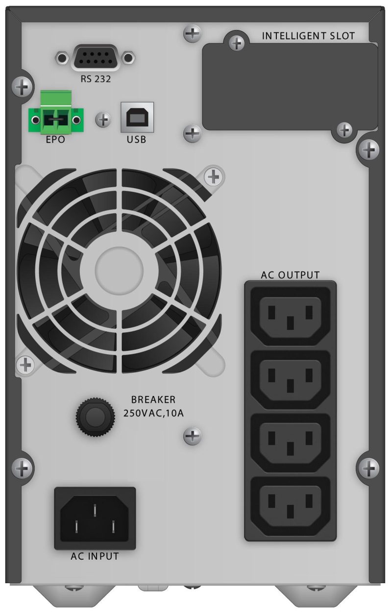 UPS POWERWALKER VFI 1000 TG 1000VA, On-Line - Image 3