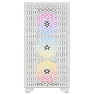 Кутия Corsair 3000D RGB Airflow Mid Tower, Бял - Image 2