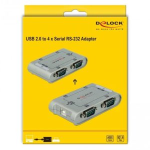 Адаптер DeLock, USB 2.0 - 4 x RS-232 - Image 5