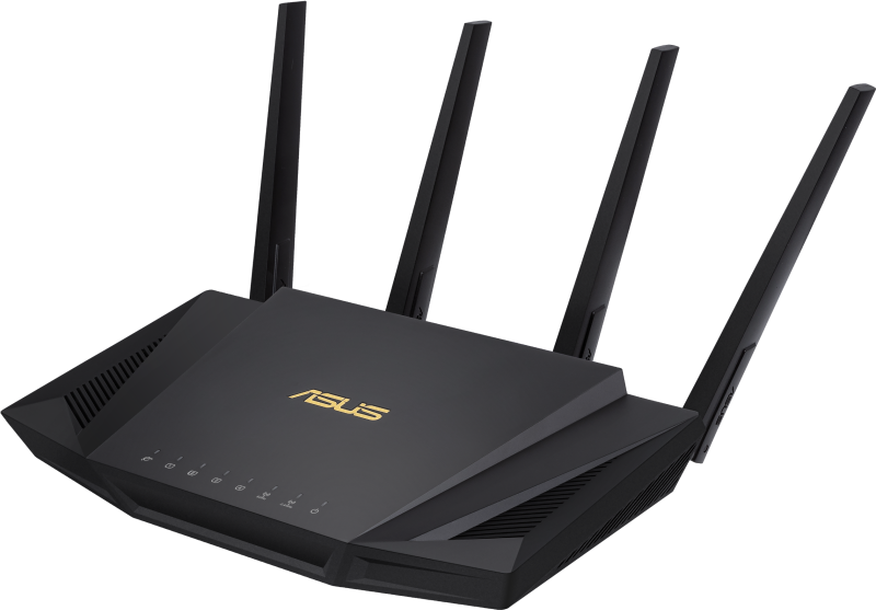 Безжичен рутер ASUS RT-AX58U V2, AX3000 Dual Band WiFi 6 (802.11ax), MU-MIMO, IPv6, OFDMA, AiMesh, AiProtection Pro, 2402 Mbps - Image 2