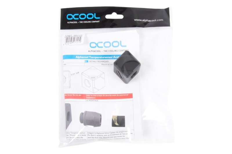 Терминал за свързване Alphacool Eiszapfen, G1/4 IT, 5 посочвен, Черен - Image 4