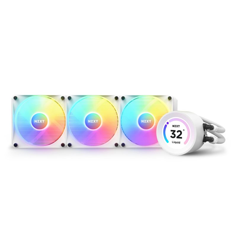 Охладител за процесор NZXT Kraken Elite 360 RGB White, LCD Display - Image 3