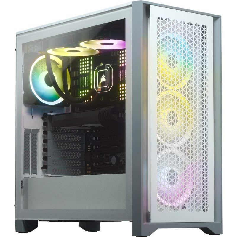 Кутия Corsair 4000D Airflow Mid Tower, Tempered Glass, Бяла - Image 9