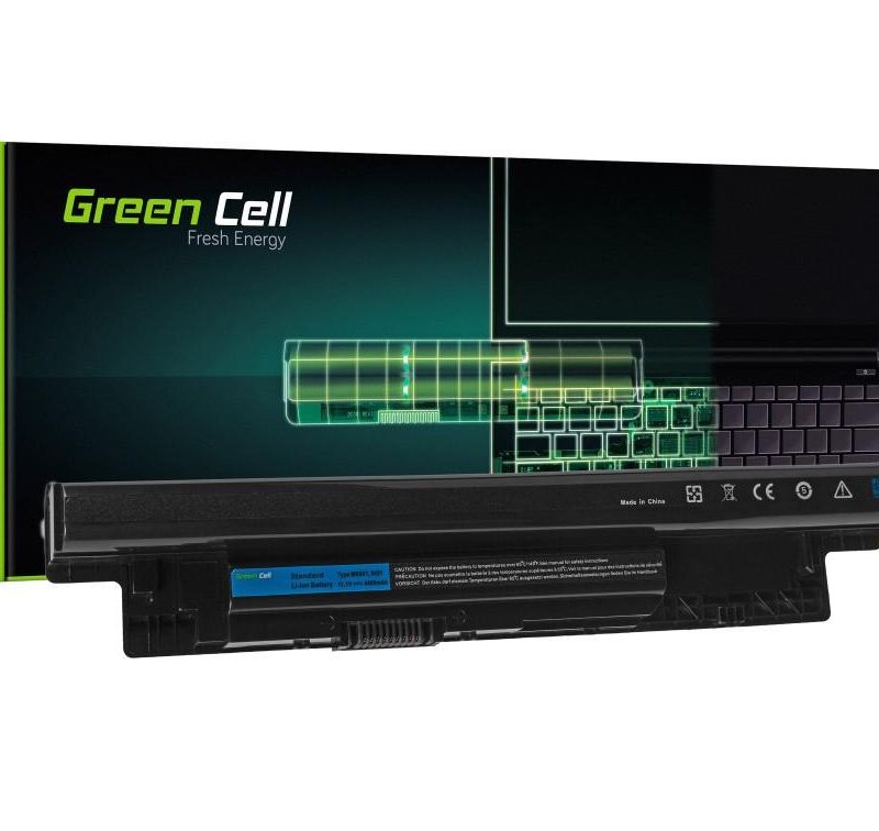 Батерия  за лаптоп GREEN CELL, Dell Inspiron 14 3000 15 3000 3521 3537 15R 5521 5537 17 5749 15R, 10.8V, 4400mAh