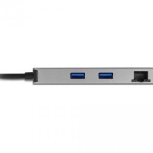 Докинг станция Delock USB-C - Dual HDMI, USB 3.2, SD, LAN, PD3.0, Сива - Image 3