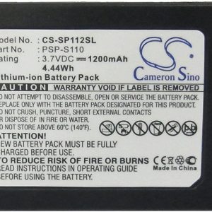 Батерия Cameron Sino, За плейстейшън Sony PSP-S110 PSP-2000, PSP-3000 CS-SP112SL, LiIon 3.7V, 1200mAh