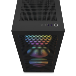 Кутия NZXT H7 Flow RGB Matte Black Mid-Tower - Image 5