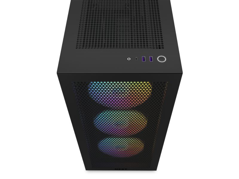 Кутия NZXT H7 Flow RGB Matte Black Mid-Tower - Image 5